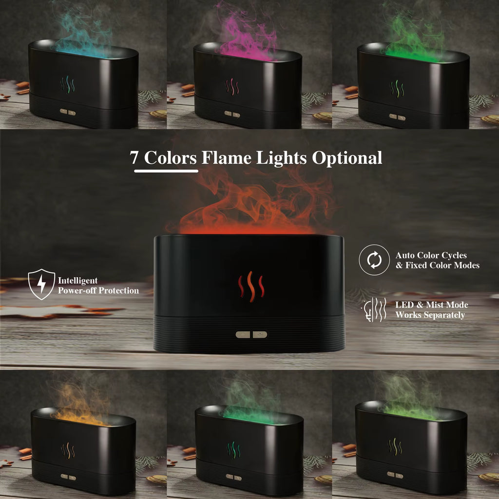 Flame Diffuser & Essential Oils Collection (20 pcs)