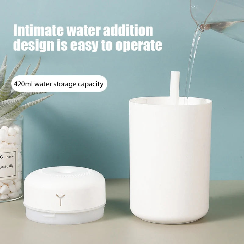 AromaGlow 420 ml Portable Humidifier